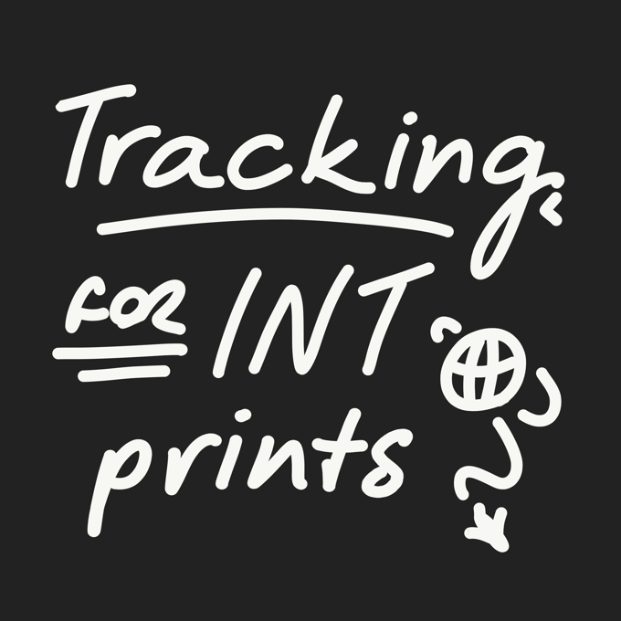 Image of International Tracking for Prints & Stickers
