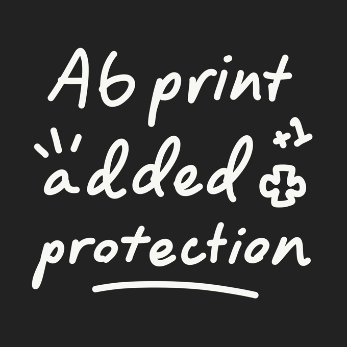 Image of Added Protection for A6 Prints
