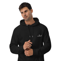 Image 4 of Unisex eco raglan EMBROIDERY SHAW LOGO hoodie