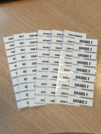 NEW! Iron on name labels