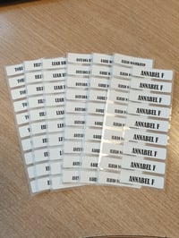 NEW! Iron on Name Labels