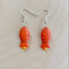 Orange Fish Earrings