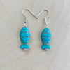 Blue Fish Earrings