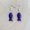 Purple Fish Earrings