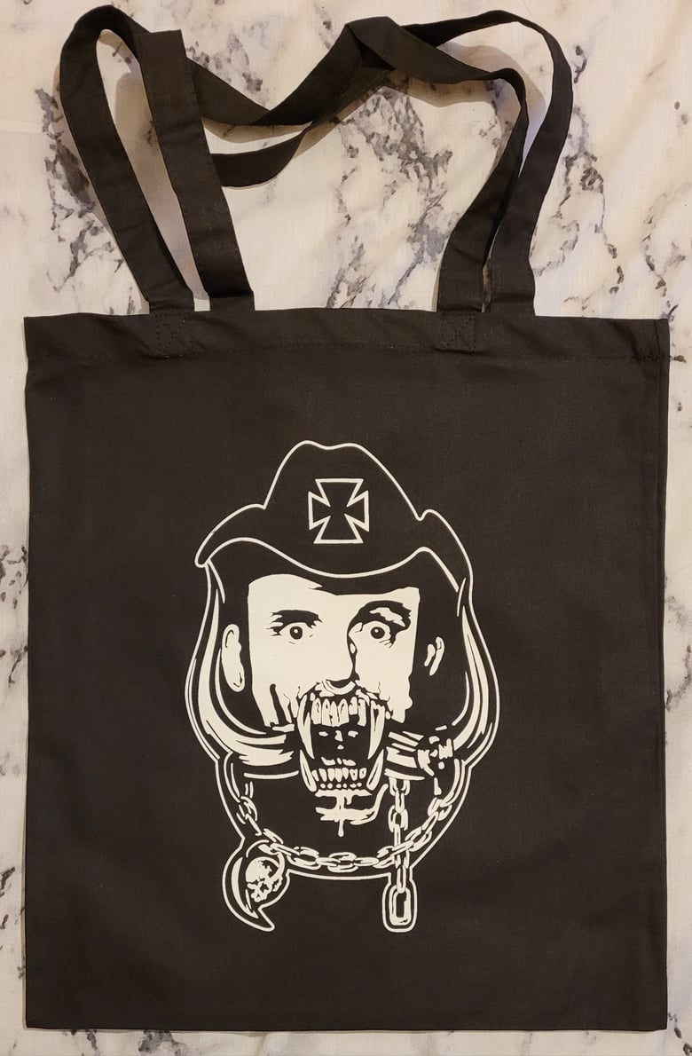 Image of Bomber Tribute to Lemmy limited edition tote bag 