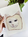 Sandwich cat meme | watercolor art print