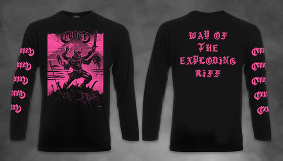 Image of Invisible Death Long Sleeve Tee w/ Pink Print