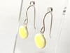 Yellow Round Drop Earring