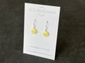 Yellow Round Drop Earring