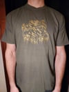 Metallic Gold Graffiti Logo Tee