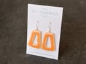 Orange Triangle Retro Earrings