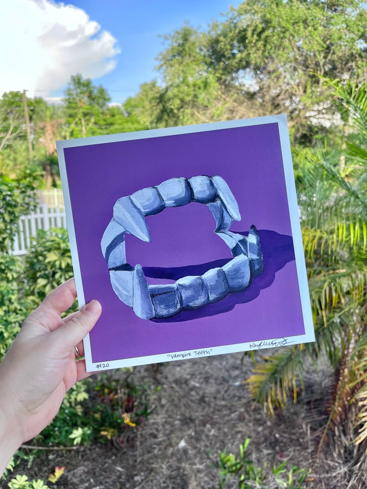 Image of “Vampire Teeth” Print