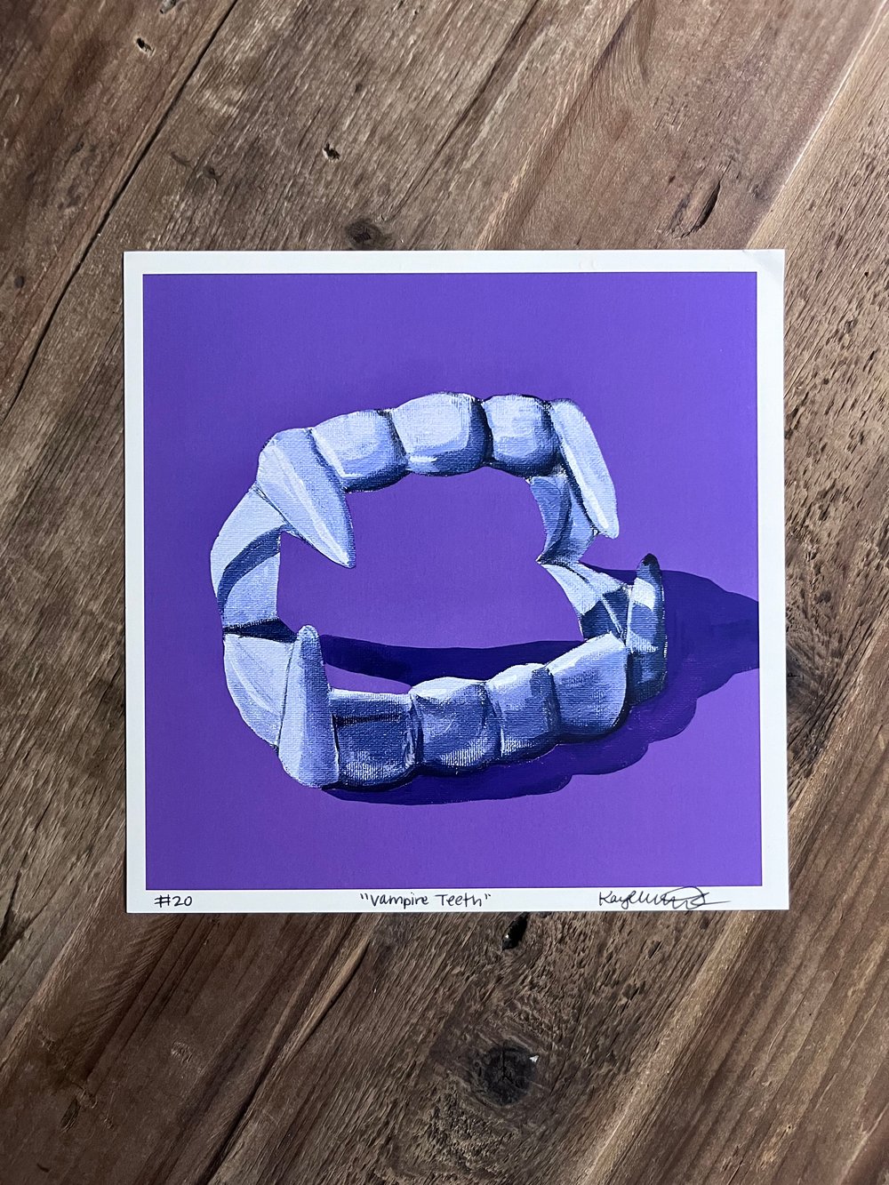 Image of “Vampire Teeth” Print