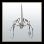 Image of Silver Plated Spider Candle