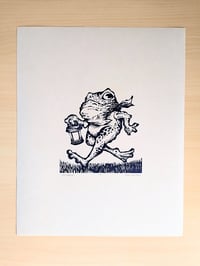 Image 3 of "Fog Warning", woodcut on paper