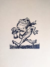 Image 2 of "Fog Warning", woodcut on paper