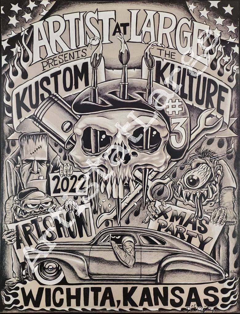 Image of Kustom Kulture 2022 Art Show poster