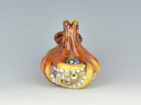 Image 3 of XXXL. Sunset Ghee Octopus - Flamework Glass Sculpture Bead