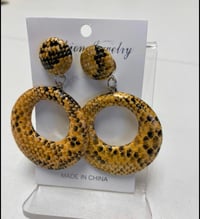 Image 2 of Snakeskin Dangle Earrings 