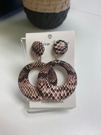 Image 3 of Snakeskin Dangle Earrings 