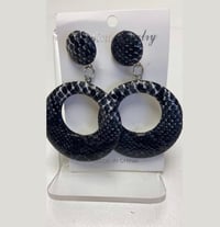 Image 4 of Snakeskin Dangle Earrings 