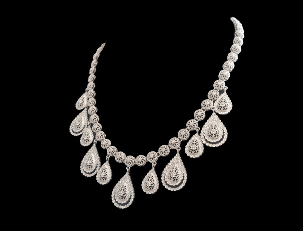 PH006 Decorative Dangle Necklace and Earring set