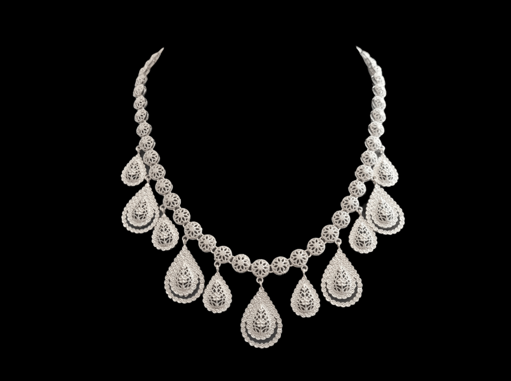 PH006 Decorative Dangle Necklace and Earring set
