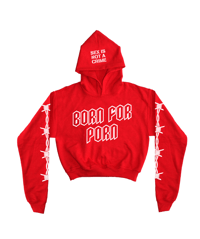 Image 1 of NOT INNOCENT CROPPED HOODIE