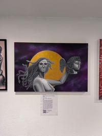 Image 3 of “Medusa with the Head of Perseus” Original Painting