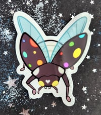 Image 2 of Pride Beetle Sticker