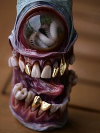 Image 8 of Parasite cyclops - Glow in the Dark Bic Lighter Sleeve OOAK