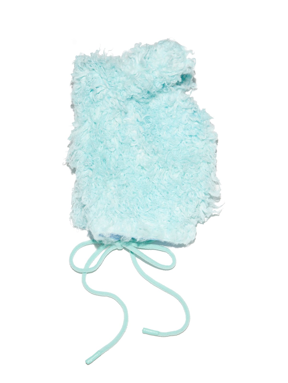 SKYBLUE FUR BUNNY ZIP UP HOOD