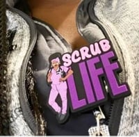 Image 3 of Custom Designed Scrub Life badge reel