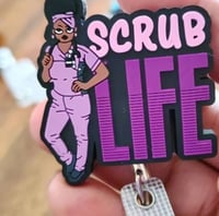 Image 2 of Custom Designed Scrub Life badge reel