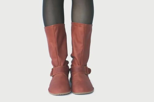 Image of Slouchy boots in Soft Matte Cognac - 37 EU - Ready to Ship