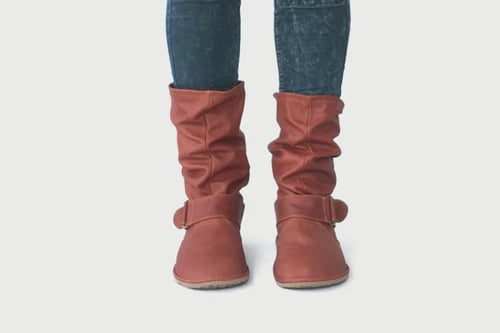 Image of Slouchy boots in Soft Matte Cognac - 37 EU Ready to Ship