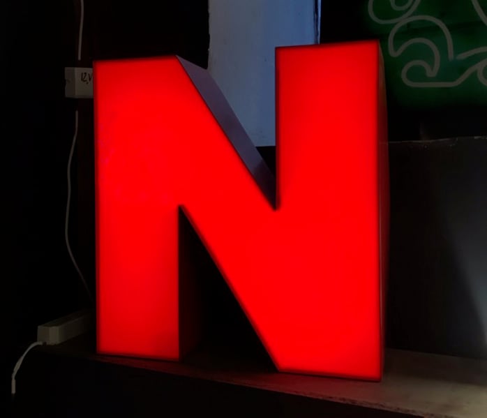Image of Letter 'N' sign