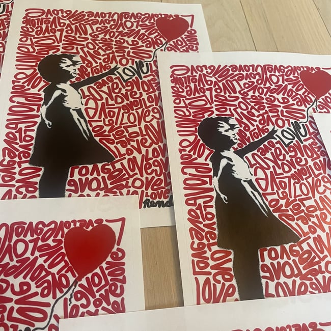 Banksy & Renda Writer Collab Print