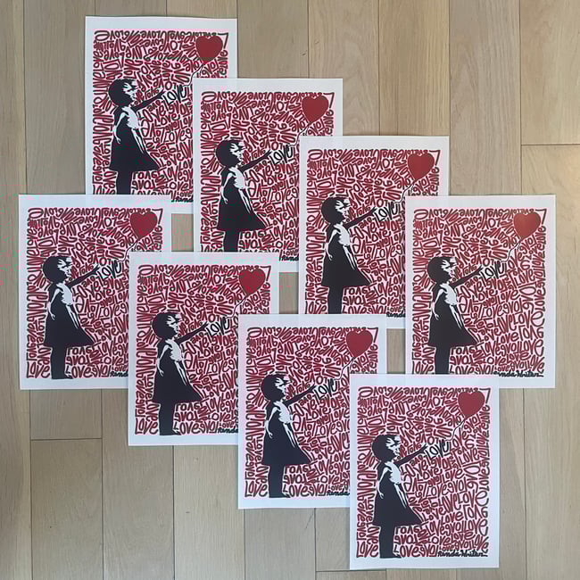 Banksy & Renda Writer Collab Print