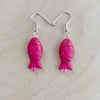 Pink Fish Earrings