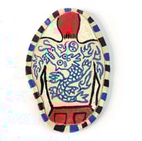 Image 1 of Dragon backpiece ceramic sculpture