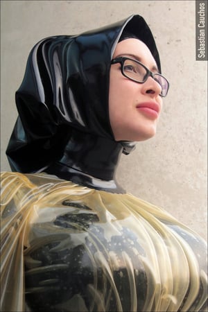 Image of Latex Headscarf (choker design)