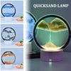 LED RGB Sandscape Lamp， Moving Sand Art Night Light with 7 Colors Hourglass