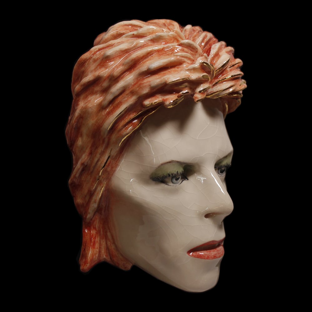 'Ziggy Stardust- John I'm Only Dancing' Painted Ceramic Sculpture