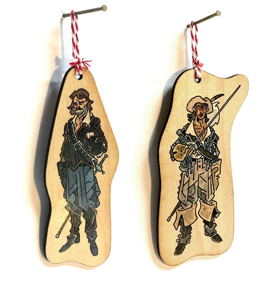 Image of Three Musketeers Holiday Ornament Set