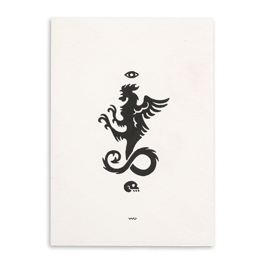 Image of 'EYES' ink drawing
