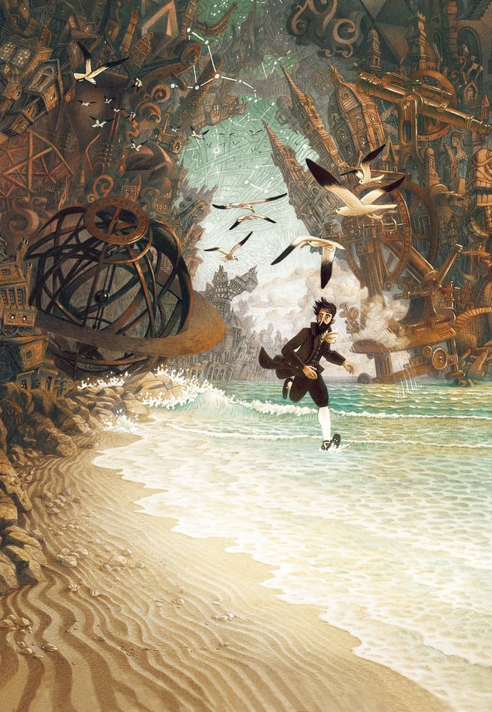Image of Illustration de couverture de l'album "Les voyages de Gulliver - de Laputa au Japon"