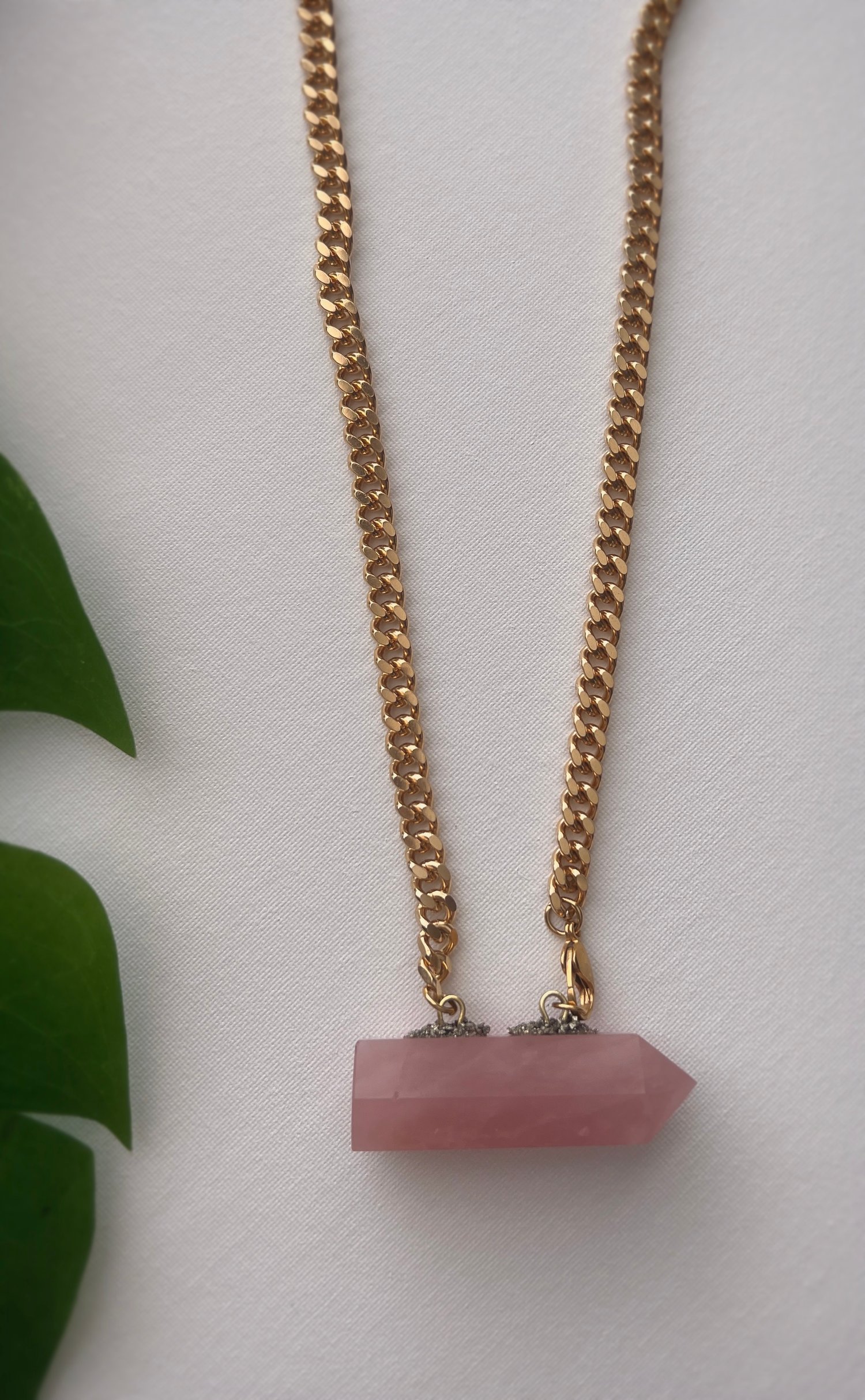 Image of RA RA • Rose Quartz Wrap Necklace 