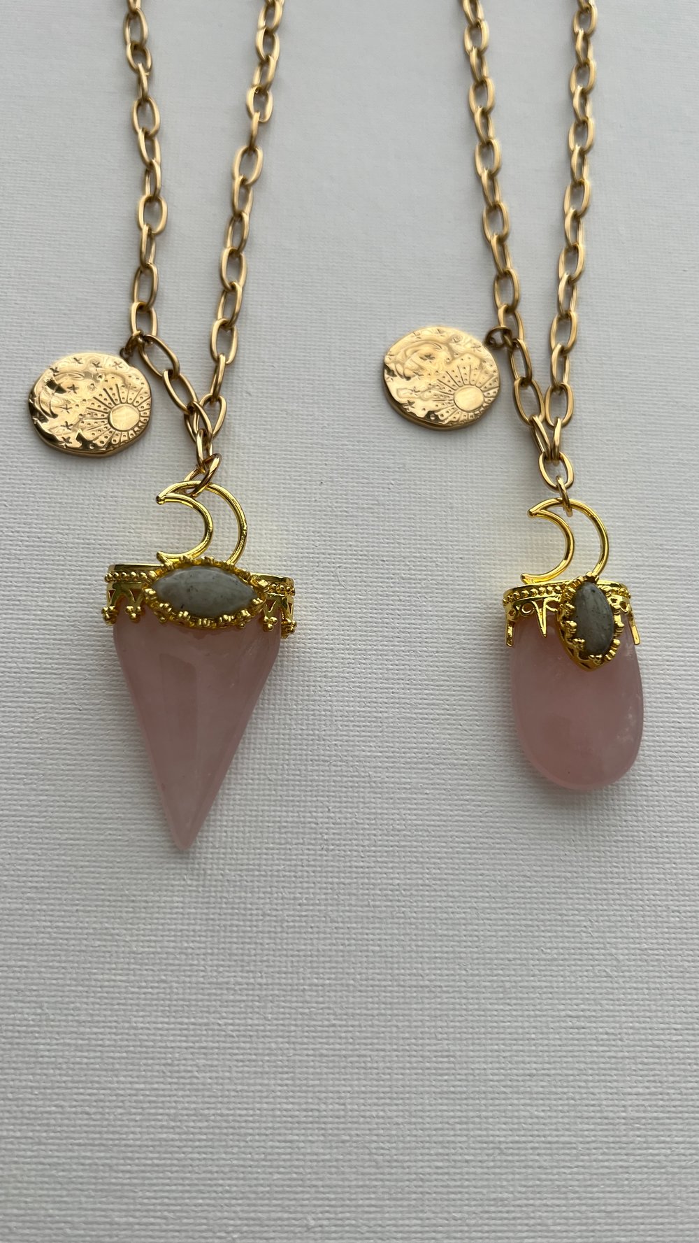 Image of BENTI • Rose Quartz Necklace 