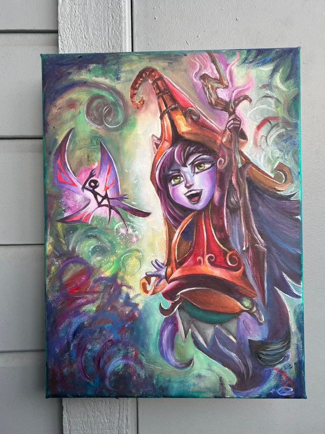 Custom Oil Painting Fantasy Character Game Art